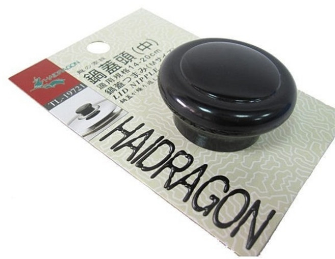 HAIDRAGON 萬用鍋蓋頭(中), 1個, 黑色