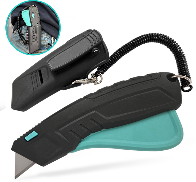 칼스 칼집 안전고리 포함 양날 다목적 안전칼, 1개, 1개