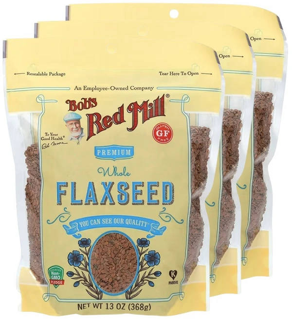 밥스레드밀 프리미엄 통 아마씨 368g 3개 슈퍼푸드 통곡물 - 쿠팡