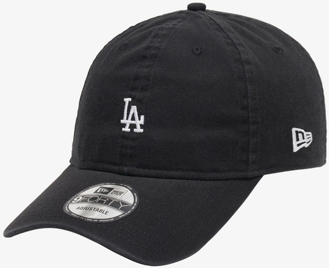 LA 다저스 워시드 미니 로고 언스트럭쳐 볼캡 블랙