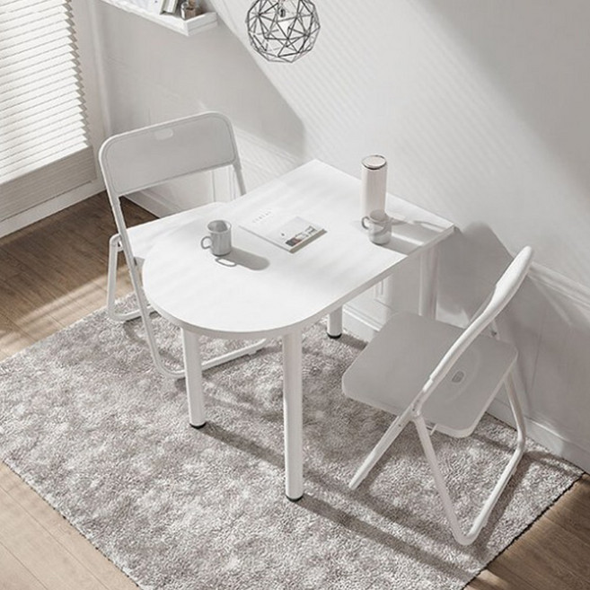 미니 식탁 테이블 보조책상, 화이트