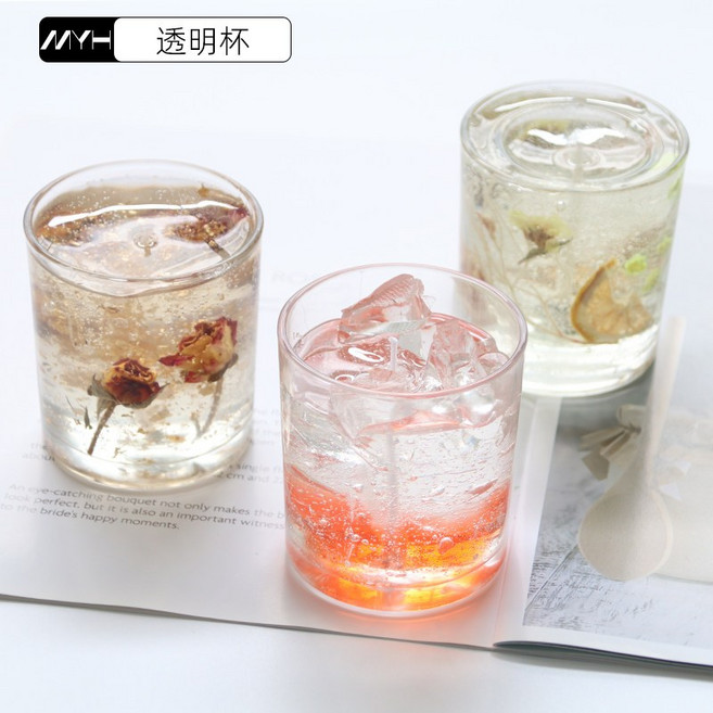 方形/圓形玻璃燭臺罐 香薰蠟燭杯 茶蠟空杯 凉菜杯 分子料理餐具 方形甜品玻璃杯 方缸/圓杯/方杯 蠟燭容器, 小圓杯