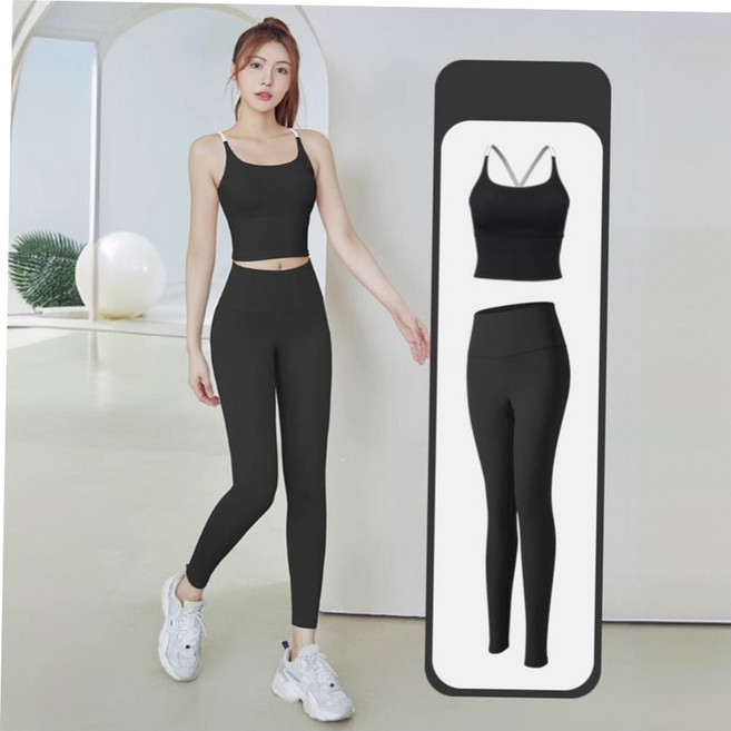 필라테스복세트 편안한 여성 요가복 상하세트 필라테스 헬스복 운동복