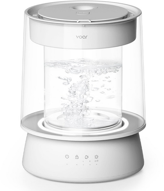 보아르 더글라스 가열식 가습기 아기 무드등 대용량 물멍, (AS가능)Vvhu 001WH/버전, 딥백색
