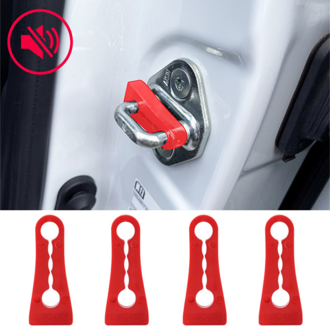 도요타 캠리 코롤라 RAV4 용 사운드 댐퍼 문짝 잠금 버퍼 프리우스 랜드 크루저 프라도 래틀링 스톱 방음 청각 장애인 도장 데드너, 2) black