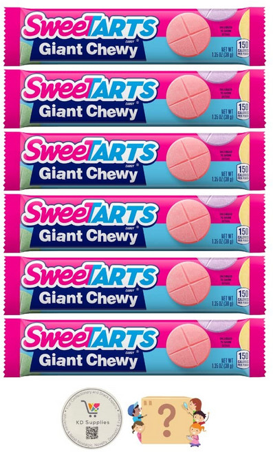 Sweetarts 자이언트 츄이 캔디, 42.5g, 5개