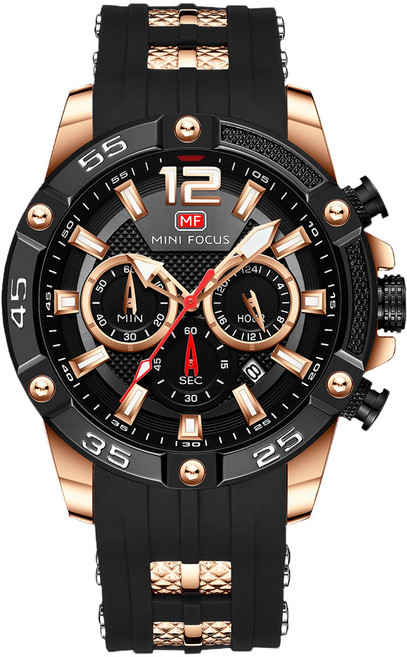 미니포커스 남성용 우레탄밴드 손목시계 MF0349G03