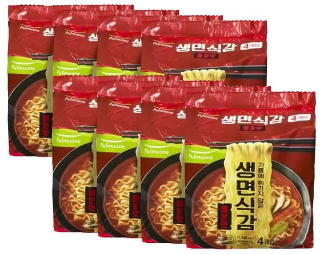 풀무원 생면식감 매운맛 4번들 8개입 97.4g 1세트 1세트