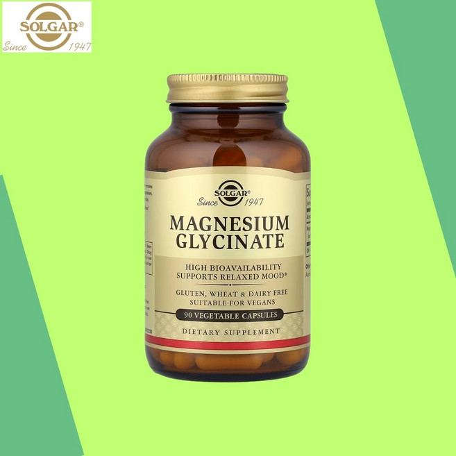 솔가 마그네슘 Magnesium 글리시네이트 식물성 캡슐 90정 1병, 1개