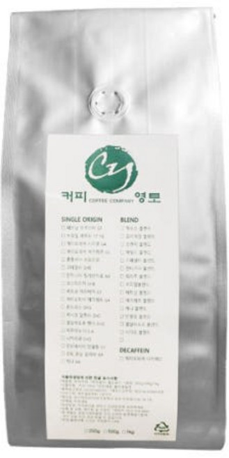 커피영토 에티오피아 디카페인 로스팅 신선한 원두커피, 1개, 1kg, 에스프레소