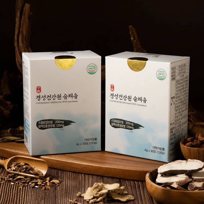 숨채움 경성 숨채움 2개월분 도라지 맥문동 오미자 포함 17가지 약재 성분을 한 포에! 소청혼합분말 생맥산혼합 분말!, 60개, 4g - 쿠팡