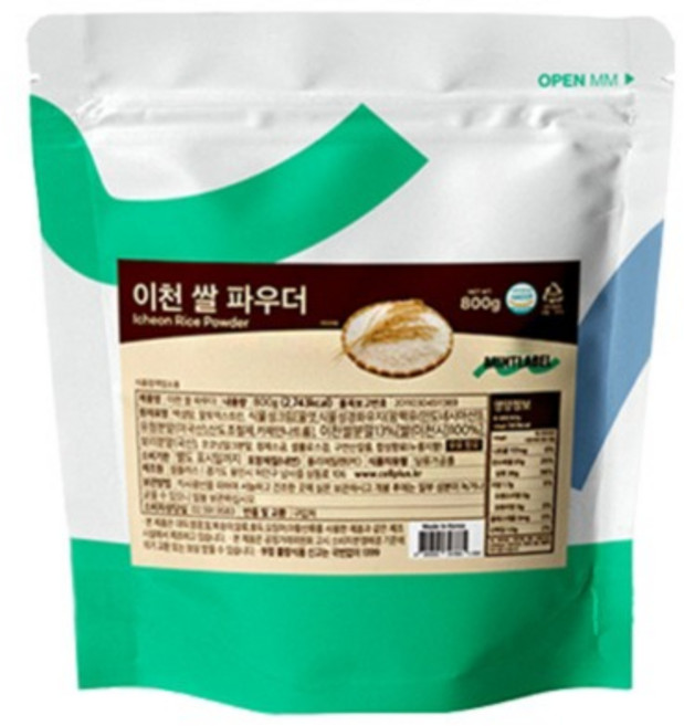 민트라벨 이천 쌀파우더, 800g, 10개, 1개입