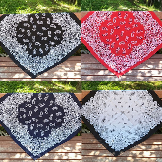 1+1 국산 대형 페이즐리 손수건 반다나 스포츠 스카프 러닝 등산 무배