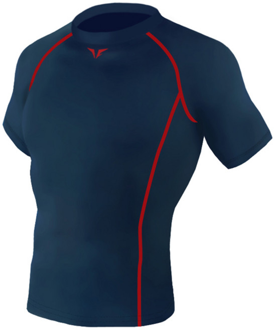 테이크파이브 남자 기능성 머슬핏 반팔 스포츠이너웨어 네이비