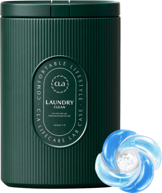 클라 컬러디스크 5in1 초고농축 캡슐 세제 클린솝 딥그린 케이스 본품, 1개, 50개입