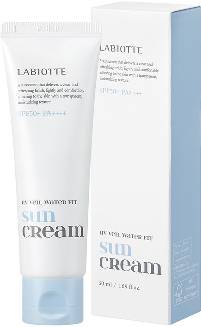 유브이 베일 워터 핏 백탁없는 촉촉 선크림, 1개, 50ml