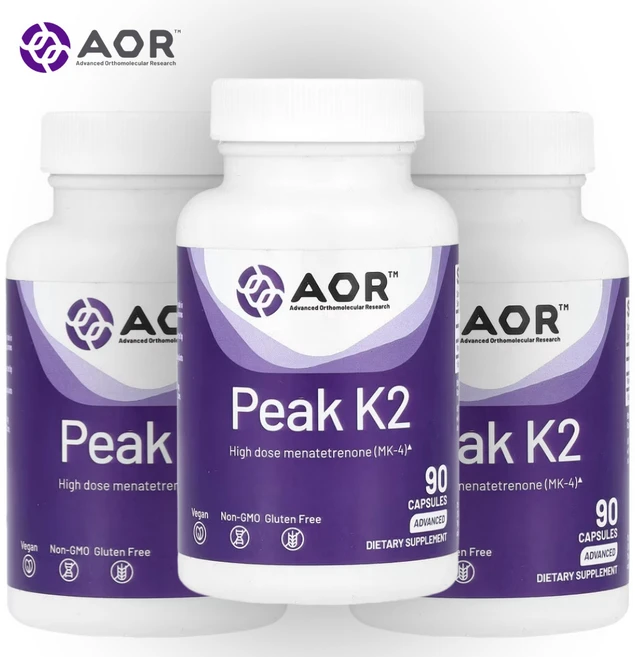 AOR 피크 Peak K2 15mg 90캡슐 비타민 MK4 3개 - 쿠팡