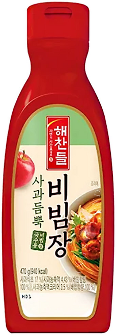 해찬들 사과듬뿍 비빔장, 470g, 1개
