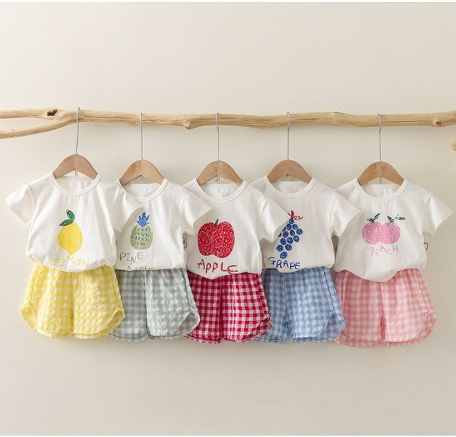 콩지키즈 남아 여아 공용 여름 과일상하세트 여름신상 썸머상하 유아 아동 과일 상하복 어린이집 유치원 등원복 등원룩 데일리룩 단체복 키즈 여아 남아 활동복 여름 나들이