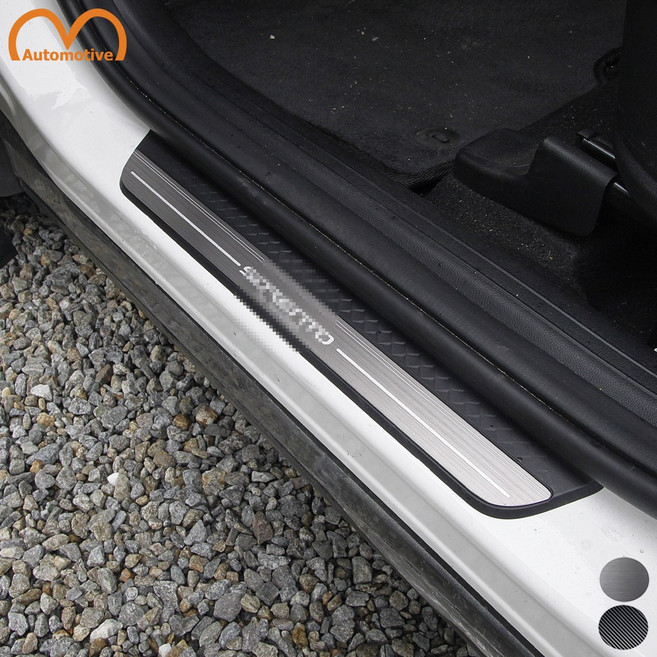 M-Automotive 기아 쏘렌토 호환 MQ4 도어스커프 스텝 1열 2열 내측 알루미늄 커버 호환제품, B타입(카본)