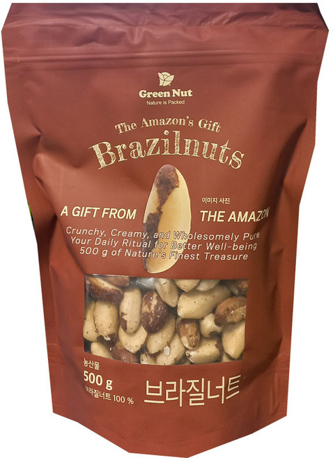 코스트코 그린넛 브라질너트, 1개, 500g