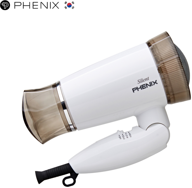피닉스 가정용 접이식 저소음 드라이기 PD-1200 1200W, (new)화이트