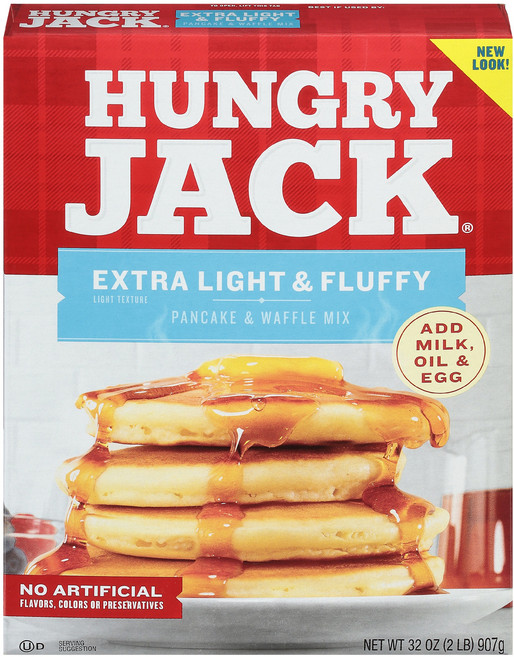 헝그리잭 팬케이크 & 와플 믹스 엑스트라 라이트 플러피, 1개, 907g