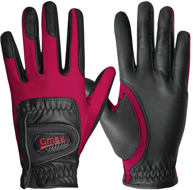 지맥스 기능성 아동 골프장갑 주니어 어린이, 블랙레드