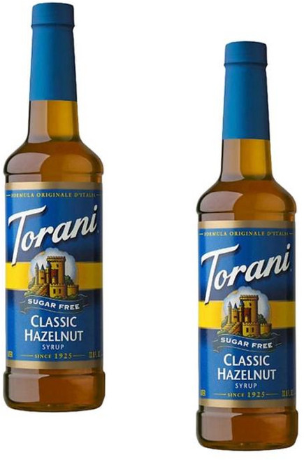 토라니 슈가프리 클래식 헤이즐넛 시럽 Torani Classic Hazelnut Syrup, 750ml, 2개