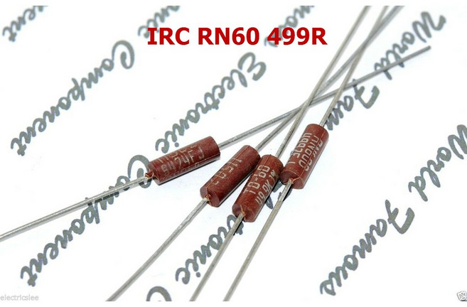 IRC RN60 499R 1% 0.5W 軍規 電阻, 1個