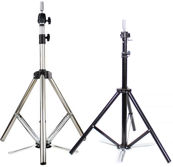 JS뷰티 고급 마네킹 가발 삼각대 삼각스탠드, 1개, 화이트