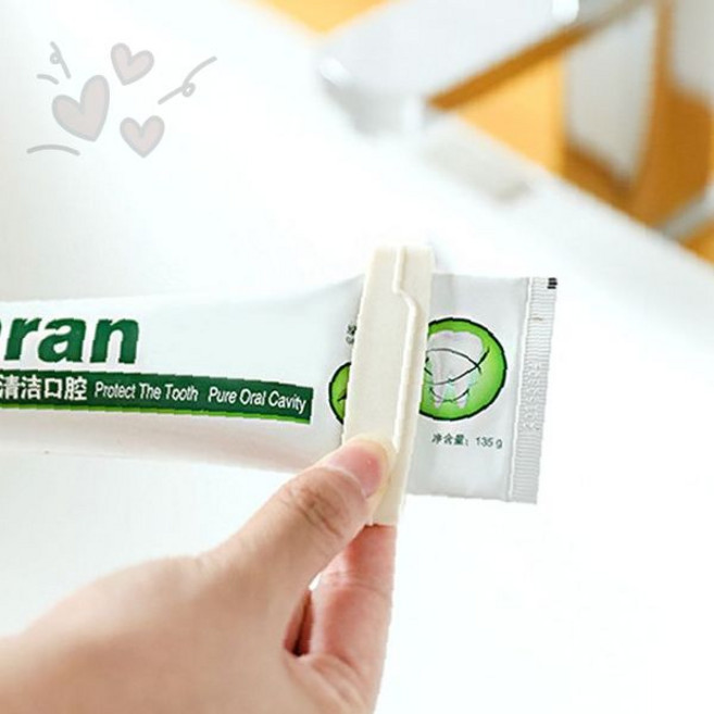 합리적가치 치약 디스펜서 벽부착 튜브짜기 욕실용품 링거 자동 짜개 걸이, 그레이, 1개