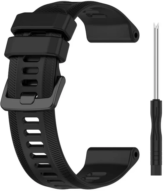 가민 포러너용 실 스트랩 965 955 945 935 교체 손목 밴드 22 스포츠 시계 밴드 액세서리, 06 black, 03 For Forerunner 945