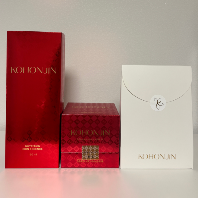 고혼진 KOHONJIN 뉴트리션 크림 + 스킨 에센스 세트 기미 잡티 주름 미백 화장품, 1세트