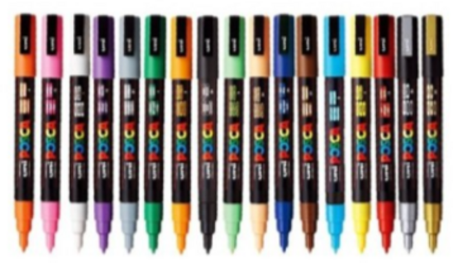 유니 포스카 마카 3M 낱색, 2.옐로우