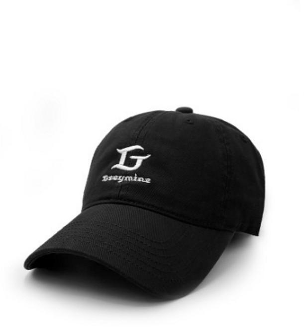 G.washing black ball cap