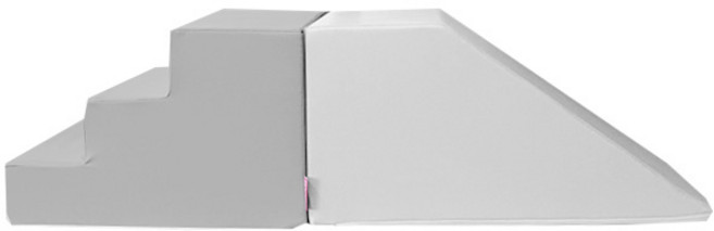 avec 아이플레이짐 와이드 세트 미끄럼틀 + 계단 놀이터 키즈카페 스폰지 아이 놀이방 꾸미기, 모던그레이계단, 크림밀크미끄럼틀, 1개