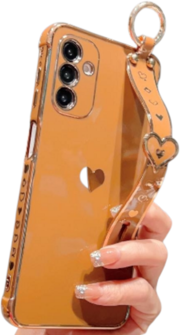 럭스폰 갤럭시 하트 스트랩 케이스