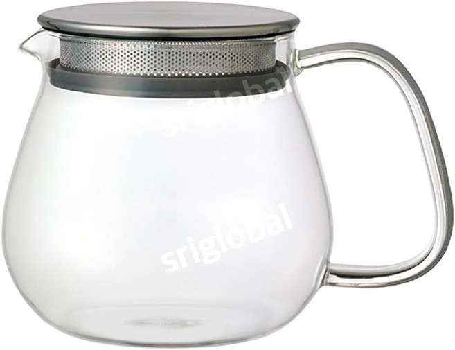 일본발송 홍차티팟 킨토 원터치티포트 460ml 내열유리 세트, 1개