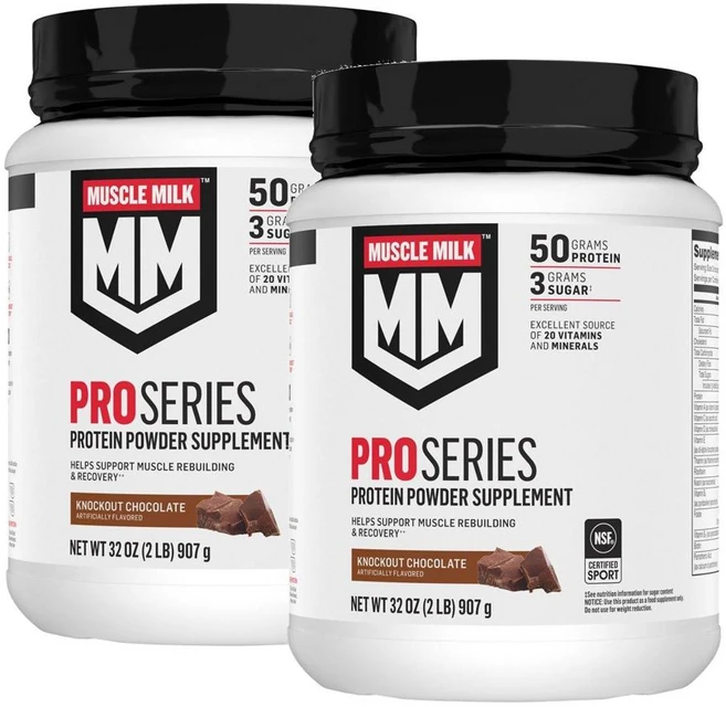 머슬밀크 프로 시리즈 50g 프로틴 파우더 녹아웃 초콜릿맛 Muscle Milk ProSeries Protein Powder, 2개 - 쿠팡