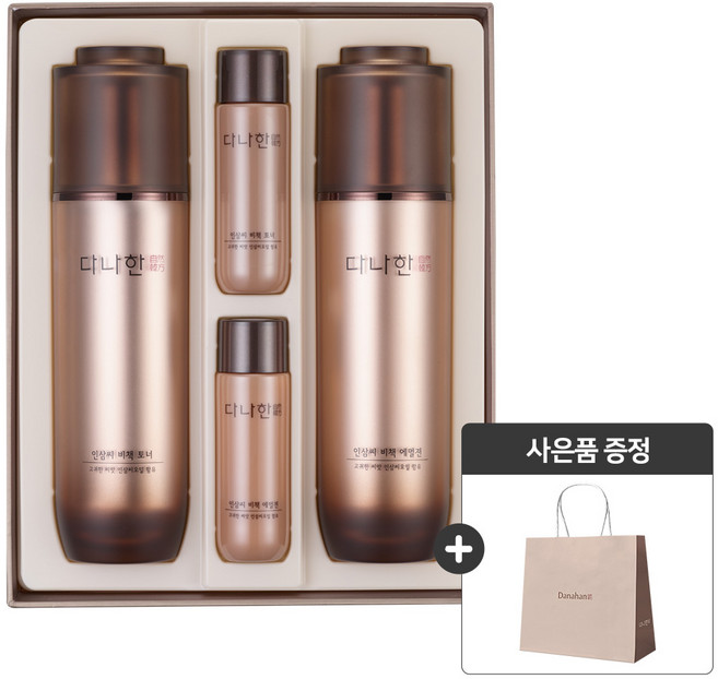다나한 인삼씨 비책 2종 세트 + 쇼핑백, 1세트