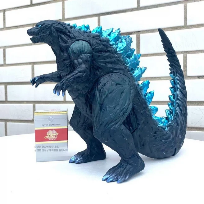 괴물 고질라 피규어 인형 모델 히드라 킹콩 선물 공룡 하늘색 초대형 고대 28cm, 1개, 파란색 초대형 행성 28cm - 쿠팡