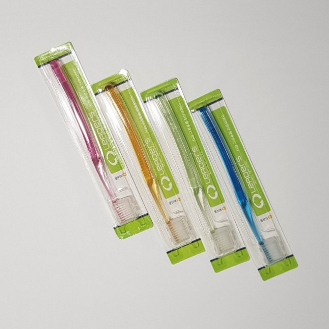 [리더스153] 심플한 성인용 칫솔 이중슬림모 미세모 이중모(12개입), 1박스