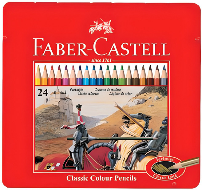 파버카스텔 일반 색연필 틴, 24색, 1개