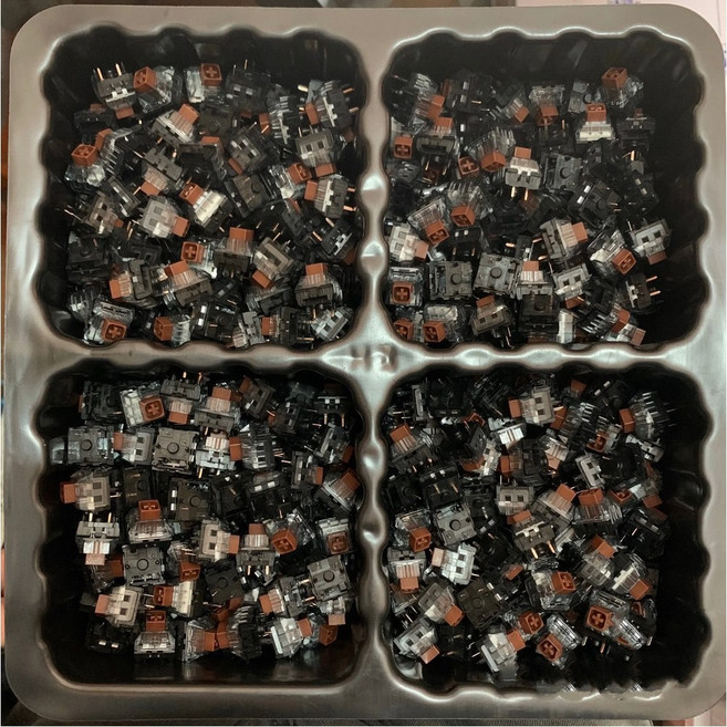BOX WHITE V2 BROWN Y D CLI LINEAR 5핀 기계식 TACTILE 스위치 키보드, 90pcs, Box V2 Brown Tactile