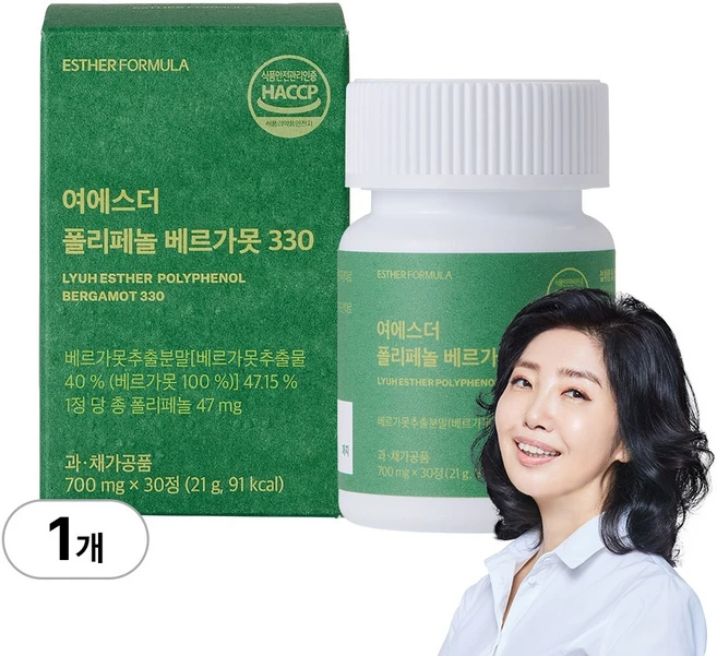 [본사직영] 폴리페놀 베르가못 (8 000% 고농축 이탈리아산 베르가못), 1개, 30정 - 쿠팡
