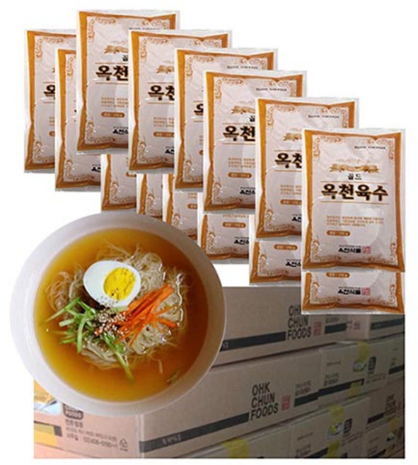 옥천 골드 냉면육수-1박스(350gx60봉) 냉면 전문용 냉면육수 냉면, 60개, 350g