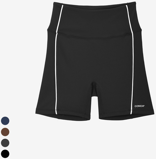 [콘치웨어] 파이핑 액티브 3부 레깅스 (4colors) 필라테스 요가