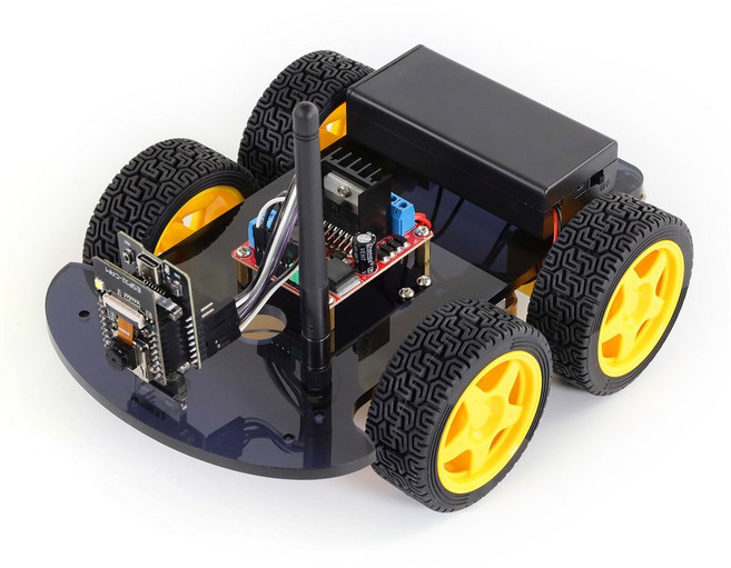 키에스튜디오 ESP32-Cam 4WD&2WD 로봇 자동차 키트 WIFI&카메라 스마트 자동차 아두이노 ESP32 로봇 학습 프로그래밍 프로젝트 로봇 키트, 4WD