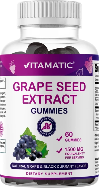 비타매틱 포도씨 추출물 구미 - 60 구미, 1개, 60회분 - 쿠팡
